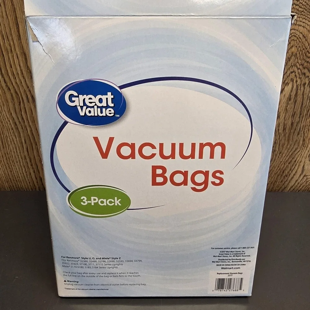 Great Value Vacuum Bags For Kenmore U O Miele Z Lot 4 3-Pack Boxes 12 Bags Total